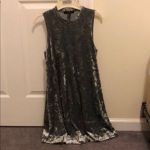 Crushed velvet dress